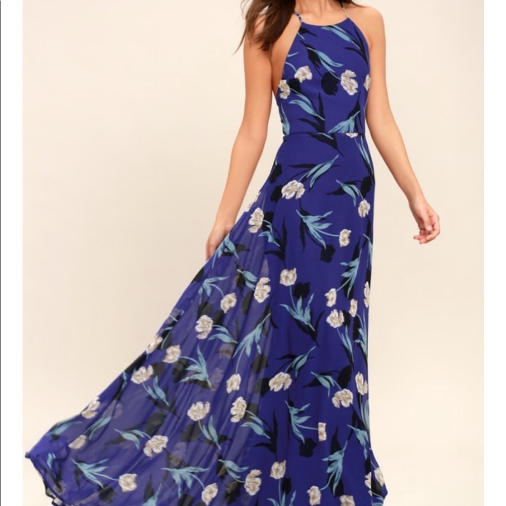 Lulus floral maxi dress